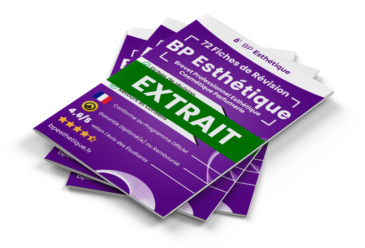 Extrait Fiches Révision gratuites BP Esthétique